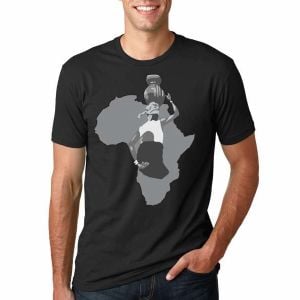 T-shirt with an image of Africa